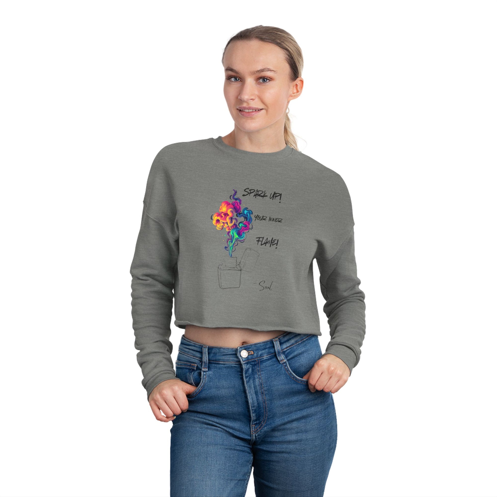 Flame of Passion Cropped Sweater