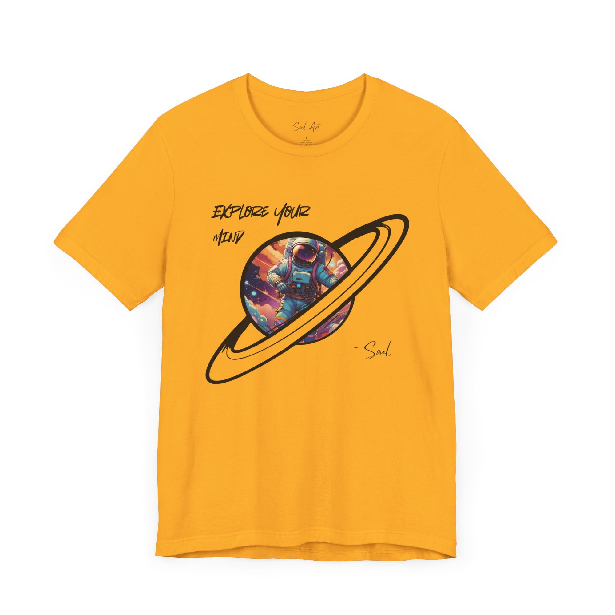Space-themed graphic tee for dreamers and free spirits.