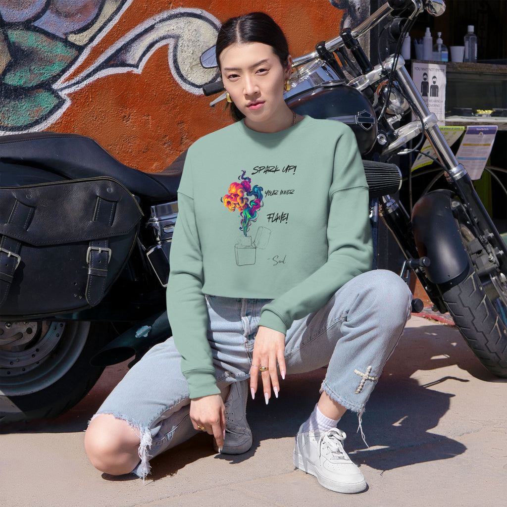 Flame of Passion Cropped Sweater