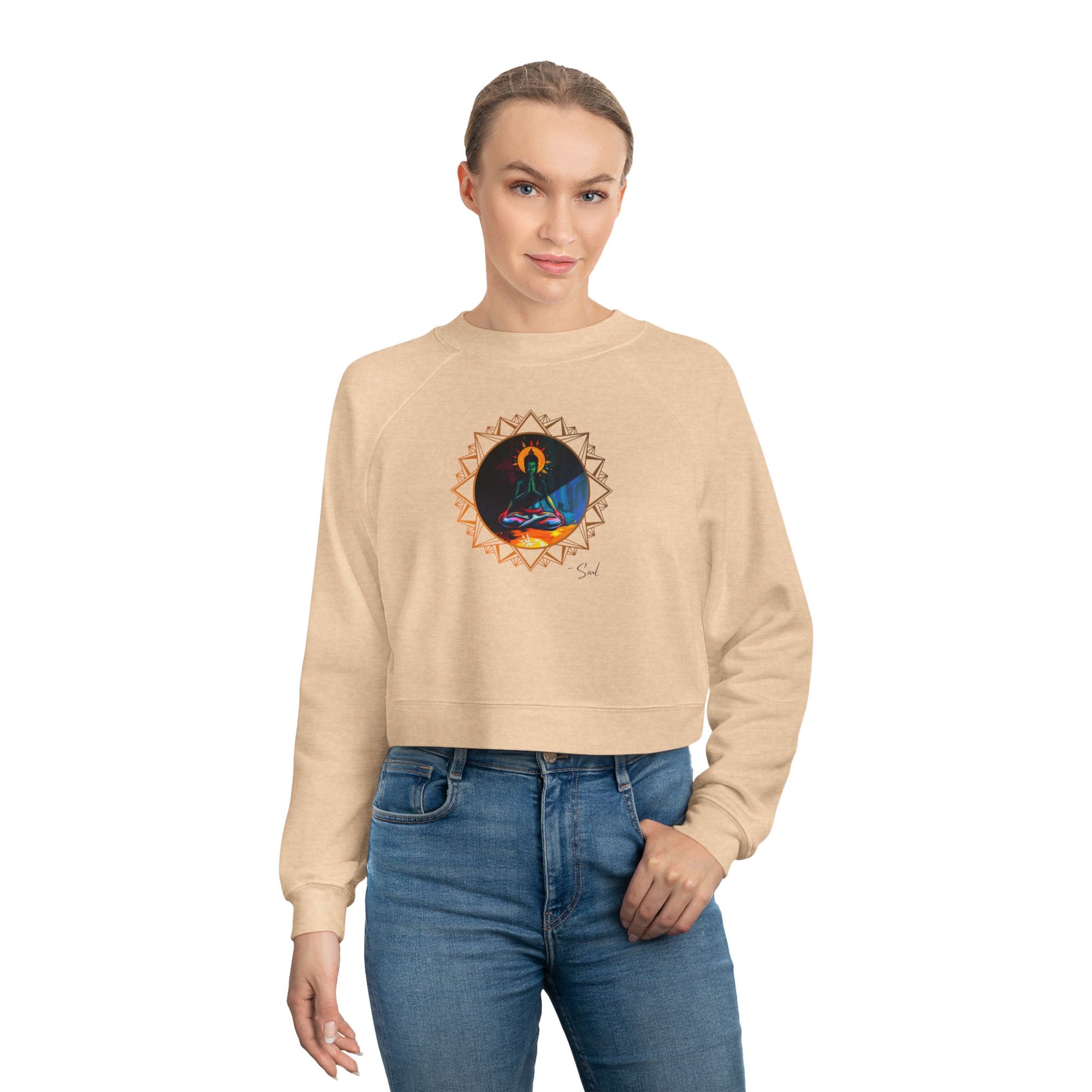 Lord Krishna Cropped Sweater