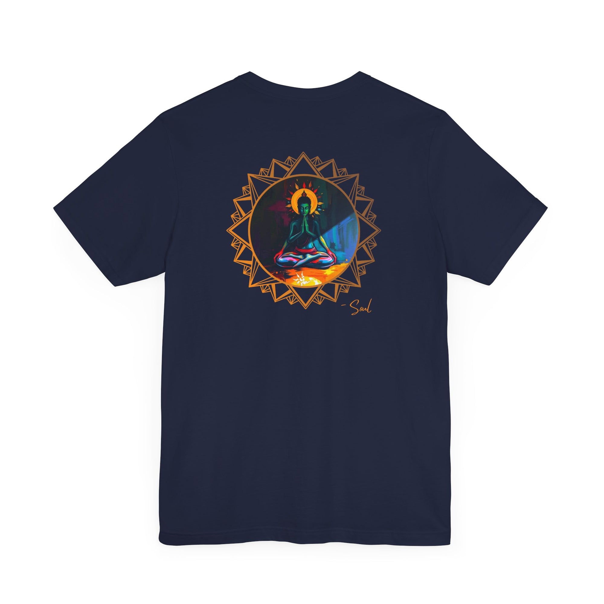 Spiritual Krishna graphic tee for yoga lovers and meditation enthusiasts.