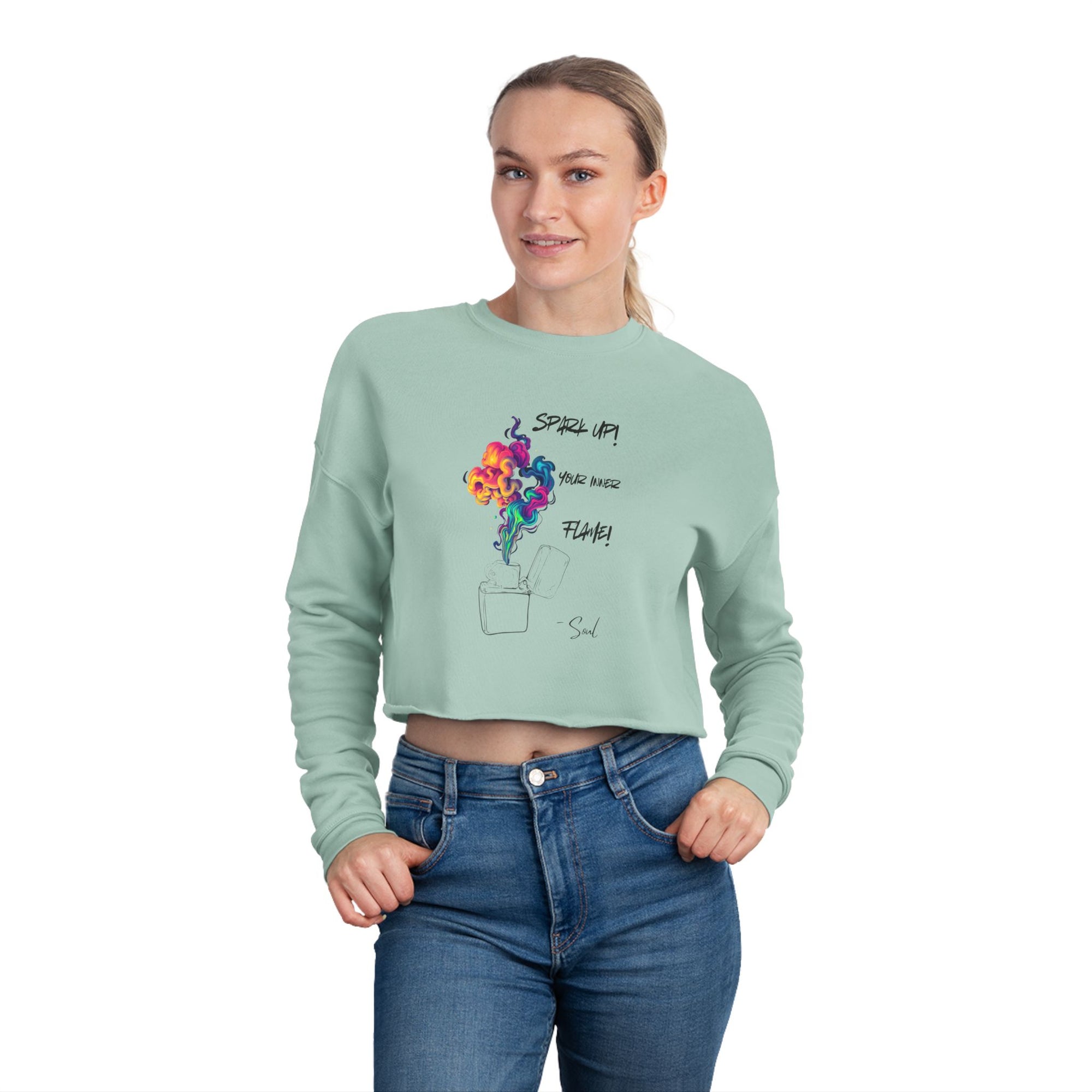Flame of Passion Cropped Sweater
