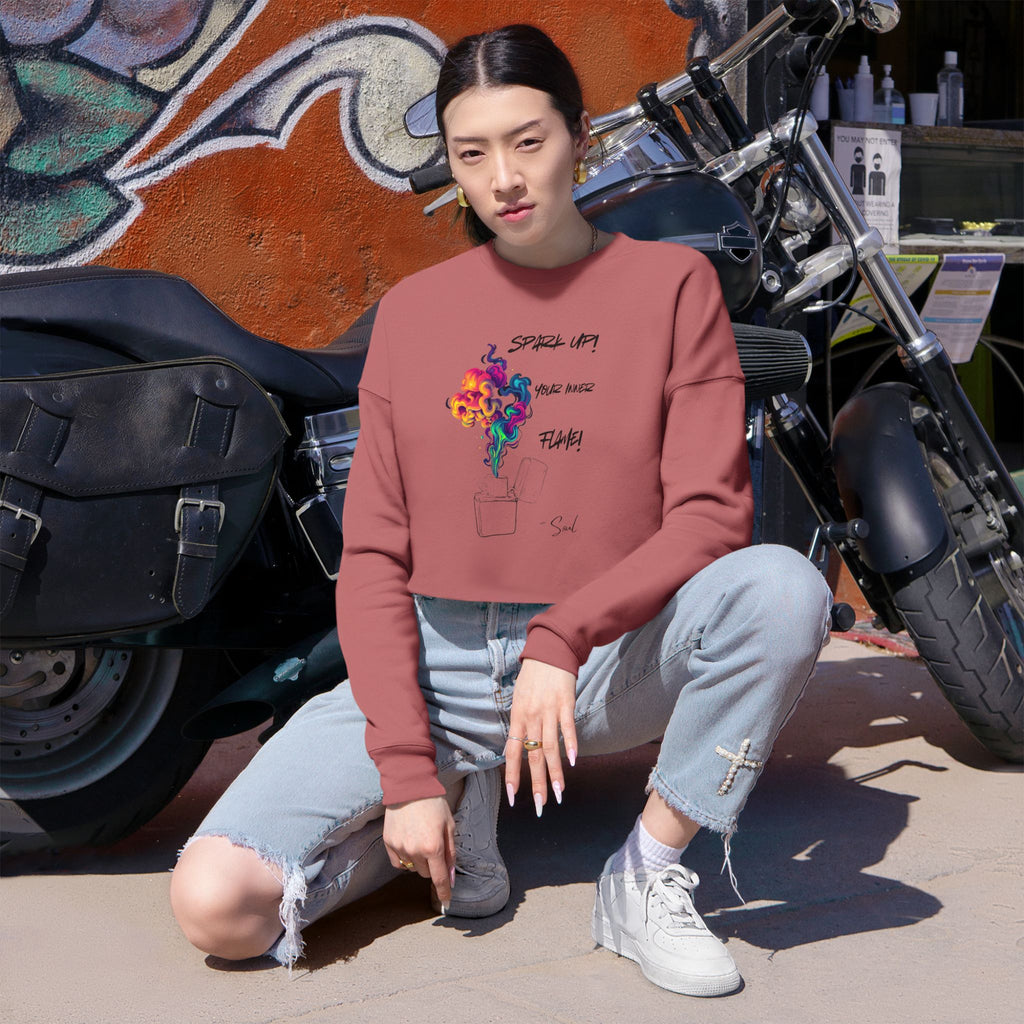 Flame of Passion Cropped Sweater