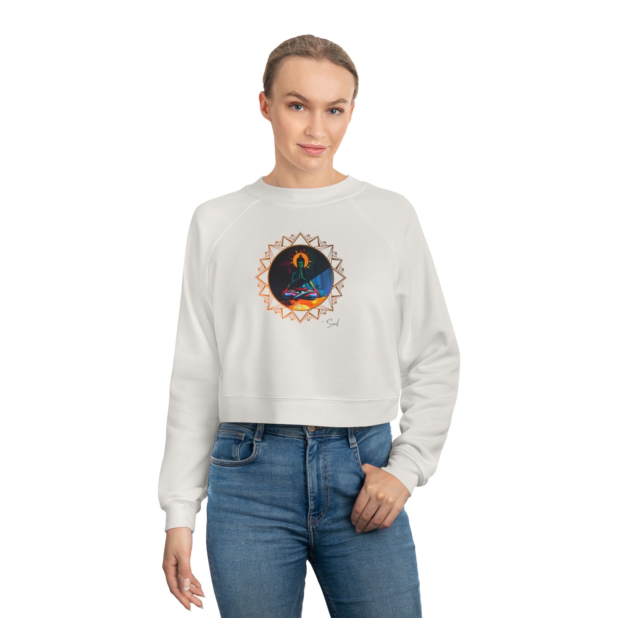 Lord Krishna Cropped Sweater